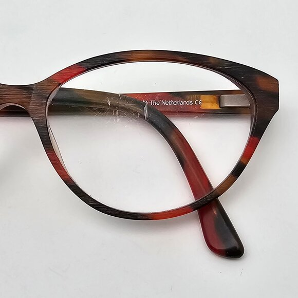 Dutz Eyewear DZ2138 Col.65 Tortoise Cat Eye Eyeglasses Frame w/ Case Netherlands - Picture 12 of 15